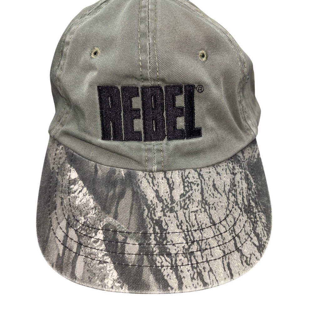 Rebel Fishing Lures Hat Cap Mens Baseball Cap One Size Rebel Camo